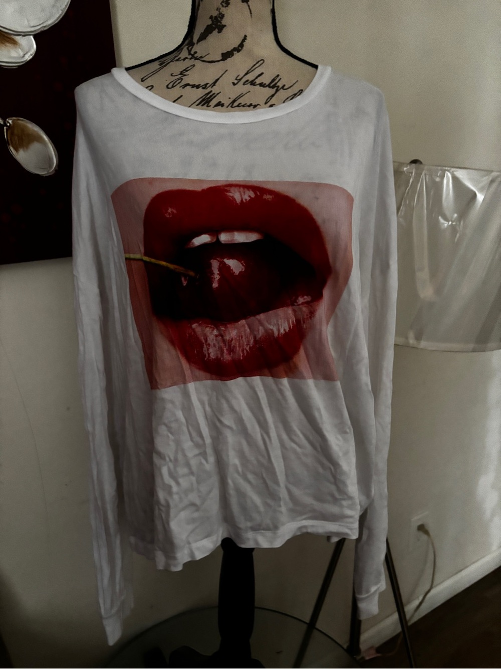 Forever 21 White Tee with Small Black Logo Tag